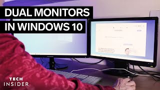 How To Set Up Dual Monitors In Windows 10 2022 [upl. by Mickey609]