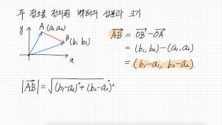 평면벡터의 성분 2 [upl. by Ardnauq960]