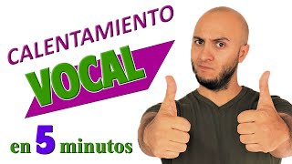 CALENTAMIENTO VOCAL RÁPIDO en 5 minutos COMO calentar LA VOZ [upl. by Honan]