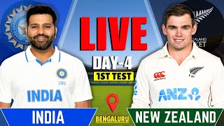 India vs New Zealand 1st Test Day 4  IND vs NZ Live Match Score amp Commentary  Live Cricket Match [upl. by Lenuahs201]