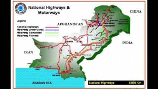 National Highways amp Motorways Pakistan Map [upl. by Consuela]