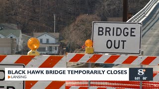 Lansing De Soto residents face travel disruptions due to Black Hawk Bridge Closure [upl. by Aydne838]