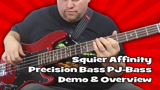 Squier Affinity Precision Bass PJBass Demo amp Overview [upl. by Hahnke775]