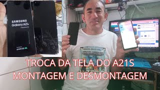 APRENDA FAZER A TROCA DA TELA DO A21S [upl. by Viv847]