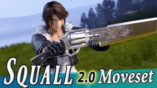 Squall Leonhart 20 Rework Moveset  Detail  Dissidia Final Fantasy NT DFFACDFFNT [upl. by Bartram]