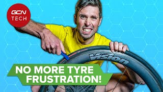 Fit ANY Difficult Bike Tyre With This Easy Trick [upl. by Nivloc]