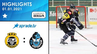 01012021  Highlights  Krefelder EV 1981 eV vs EXA Icefighters Leipzig [upl. by Nemajneb]