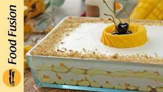 Mango Icebox Cake Recipe By Food Fusion [upl. by Branca465]