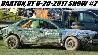 2017 BartonVT Demolition Derby Show 2 8202017 FULL SHOW [upl. by Disharoon]