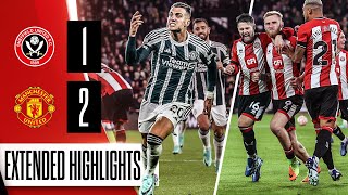 Sheffield United 12 Manchester United  Extended Premier League highlights [upl. by Odracer]