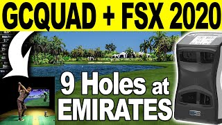 Foresight Sports GCQUAD  FSX 2020 Golf Simulator Review Playing 9 Holes at Emirates [upl. by Atig899]