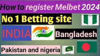 How to register acount melbet in pakistan 2024  melbet ma acount kase bnaye or earning kase kary [upl. by Yelyah]