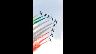 The Biggest Italian Flag by Frecce Tricolori at Aeros 2021 Youtube Shorts [upl. by Lyj700]