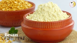 ১০ মিনিটে নিজেই বানিয়ে নিন ইফতারের বেসন  How to make Besan  Beson at home  Gram flour Recipe [upl. by Eelyah]