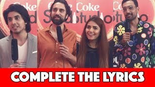 Complete The Lyrics with Momina Mustehsan Noori Ali Sethi amp Danyal Zafar  MangoBaaz [upl. by Kire684]