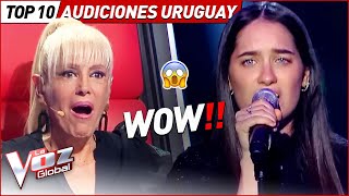 Top 10 Audiciones a Ciegas MÁS VISTAS de La Voz Uruguay 2023 [upl. by Alyakim158]