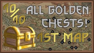 All Golden Chests in Lyria 1010  First Map in Thronebreaker The Witcher Tales [upl. by Gretta]