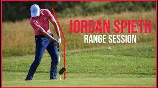 Range Session  Jordan Spieth Swing amp Slow Motion Wedge to Driver 2021 [upl. by Katuscha]