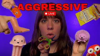 🔴LIVE ASMR  Come Hang Out 🙂 FAST and AGGRESSIVE Triggers 💨💤 [upl. by Sudnor259]