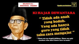 kihajardewantara KI HAJAR DEWANTARA  QUOTES BAPAK PENDIDIKAN [upl. by Elayne]