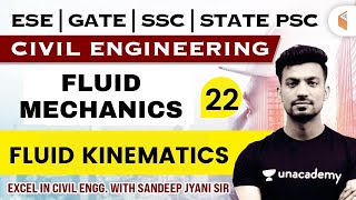 600 PM Fluid Mechanics  Fluid Kinematics  Civil Engg by Sandeep Jyani Sir [upl. by Elleoj]