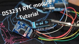 How to simply use DS3231 RTC module with Arduino  OLED display [upl. by Nolyad41]