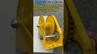 JIN YANG HU Selflocking Hand Winch used for Traction and Hoisting [upl. by Lalat555]