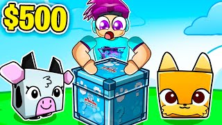 I Spent 500 Trying To Get EVERY New Lucky Block Plush in Pet Simulator 99 [upl. by Gadmann228]