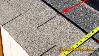 How To Shingle A Shed Roof Video [upl. by Trevorr400]