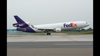 FedEx MD11F landing DTW [upl. by Pedersen]