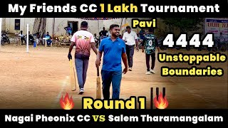 Nagai Pheonix CC Vs Salem Tharamangalam  Round 1  My Friends CC 1 Lakh Tournament indvsnz [upl. by Anen]