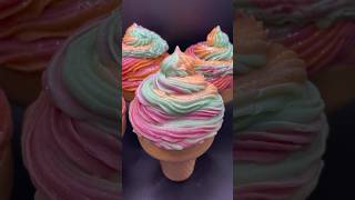 Rainbow Sherbet Ice Cream Cone Soaps soap icecreamcone icecreamsoap rainbowsherbetsoap summer [upl. by Balthasar472]