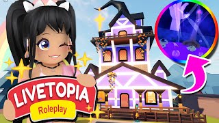 SECRET ROOM WITCH MAGIC MANSION in LIVETOPIA Roleplay roblox [upl. by Aillimat]