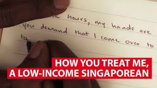 How You Treat Me A Lowincome Singaporean  Regardless Of Class  CNA Insider [upl. by Ayouqat]