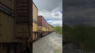 NS 6953 blasts its brand new K5LA as it approaches the River Road crossing by the Hoosac Tunnel [upl. by Sirhc76]