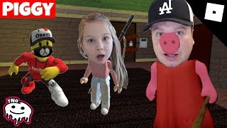 RIDER A BÁRA UTÍKAJÍ PŘED PRASÁTKEM tNo  Piggy ALPHA  ROBLOX Tatínek a Barunka CZ [upl. by Maurilla895]