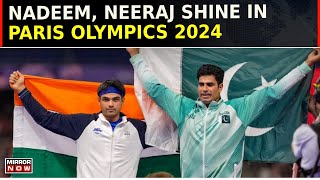 Paris Olympics 2024  Javelin Nadeem Sets New Record At 9297  Neerajs Best Throw 8945M  Watch [upl. by Hokanson]