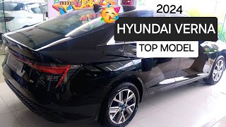 NEW HYUNDAI VERNA TOP MODEL 2024 BLACK verna hyundai [upl. by Samale]