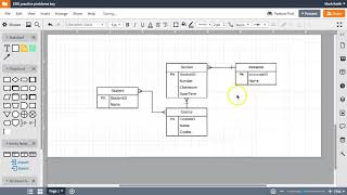 EntityRelationship Diagrams Simple student registration system example [upl. by Heinrick685]