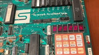 First Program Entry on the Synertek SYM1 6502 Single Board Computer from 1978 [upl. by Yelreveb]