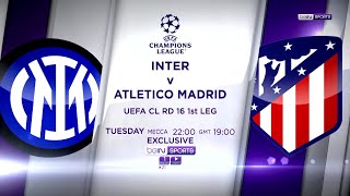 Follow the clashes of the UEFA Champions league Round of 16 between Inter and Atletico Madrid [upl. by Janice]