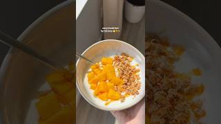 some low calorie breakfast inspiration for fat loss ✨🥭🍯 fatlossrecipes healthybreakfast [upl. by Anirhtak47]