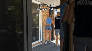 DIY Vertical European Cladding Siding Feature Wall  Home Depot  Ejoy shorts [upl. by Simon]