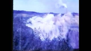 Open Pit Mine Blasting AB Canada 1970s [upl. by Babita]