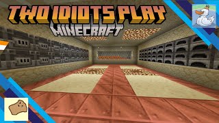 WE BUILT A NEW SMELTER ROOM E13  Two Idiots Play Minecraft [upl. by Prendergast432]