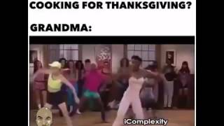 Grandma Thanksgiving Rap Song quotBeans Greens Potatoes Tomatoesquot Lyrics [upl. by Eetsim910]