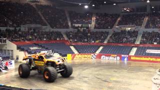 Monster Truck Show quotMaximum Destructionquot Freestyle Rochester NY 2012 [upl. by Kinchen]