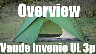 Vaude Invenio UL 3p  tent overview [upl. by Jea]