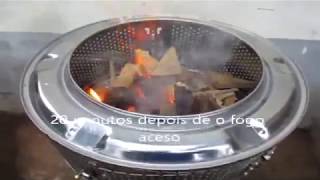 Simple and quick fire pit from a washing machine drum\ fire pit from washer drum [upl. by Ecyla397]