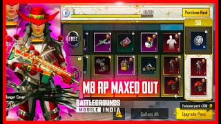 M8 ROYAL PASS MAXED OUT  FIRST LOOK  BATTLEGROUNDS MOBILE INDIA [upl. by Veljkov]